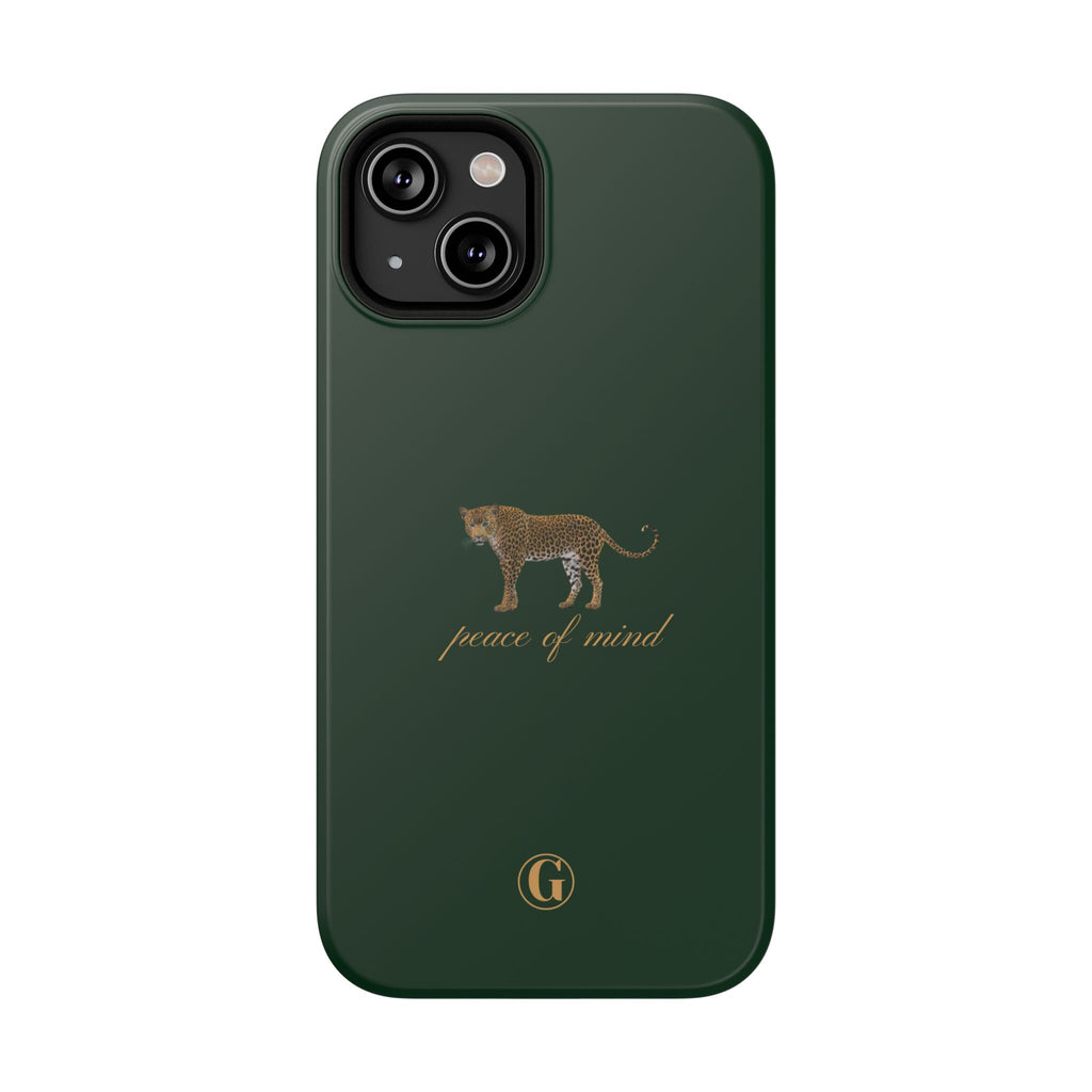 Emerald Green 'Peace of Mind' Panther Phone Case