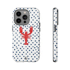 Crawfish on Blue Dots Phone Case