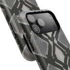 Grey Snakeskin Print Phone Case