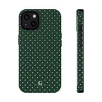 Emerald Green Polka Dots Phone Case