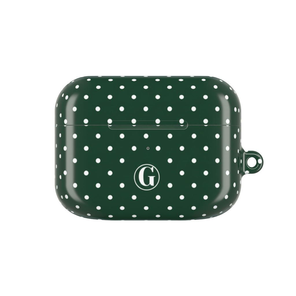 Emerald Green Polka Dot AirPod Case