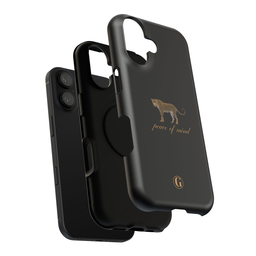 Black 'Peace of Mind' Panther Phone Case