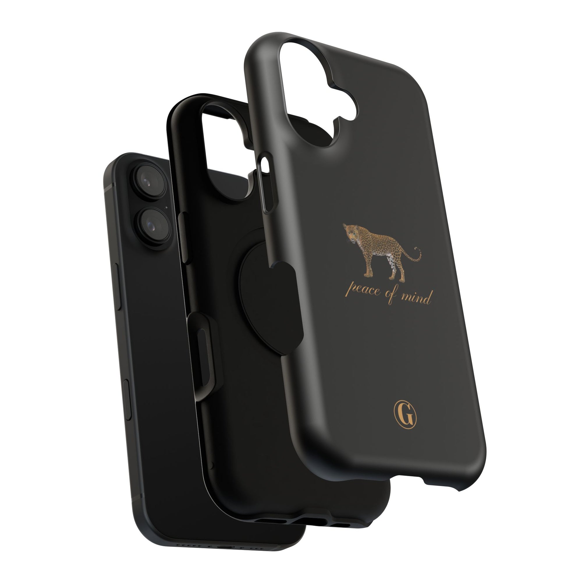 Black 'Peace of Mind' Panther Phone Case