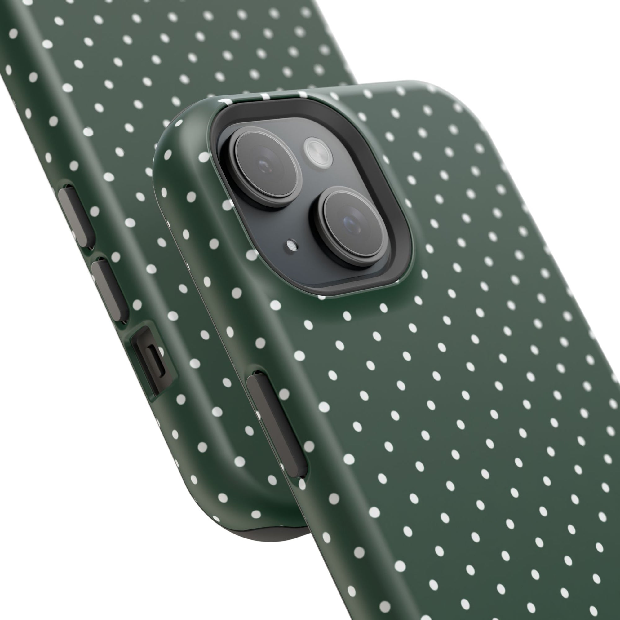 Emerald Green Polka Dots Phone Case