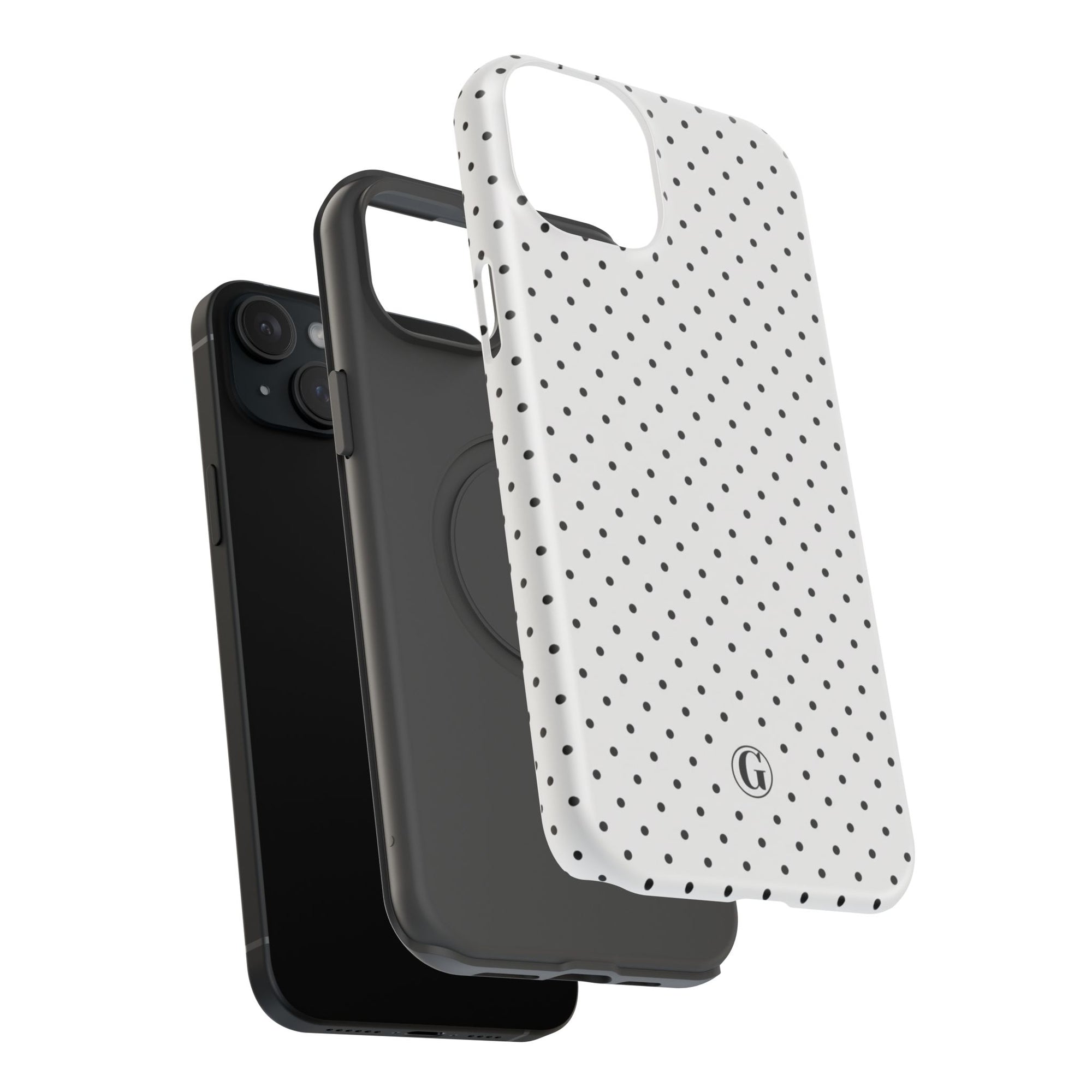 White Polka Dots Phone Case