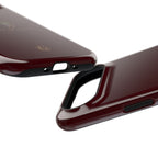 Burgundy 'Peace of Mind' Panther Phone Case
