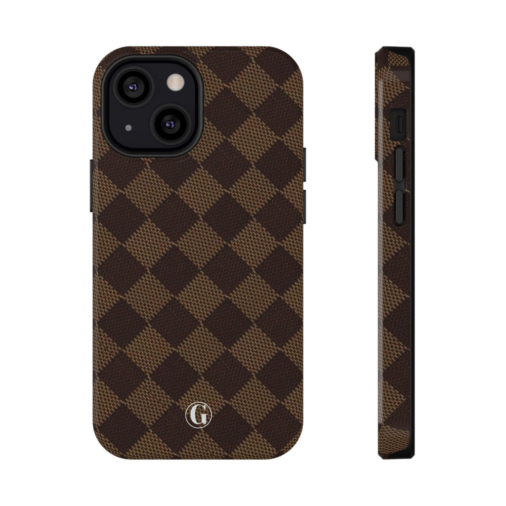 Brown Checkmate Phone Case