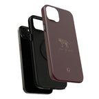 Burgundy 'Peace of Mind' Panther Phone Case