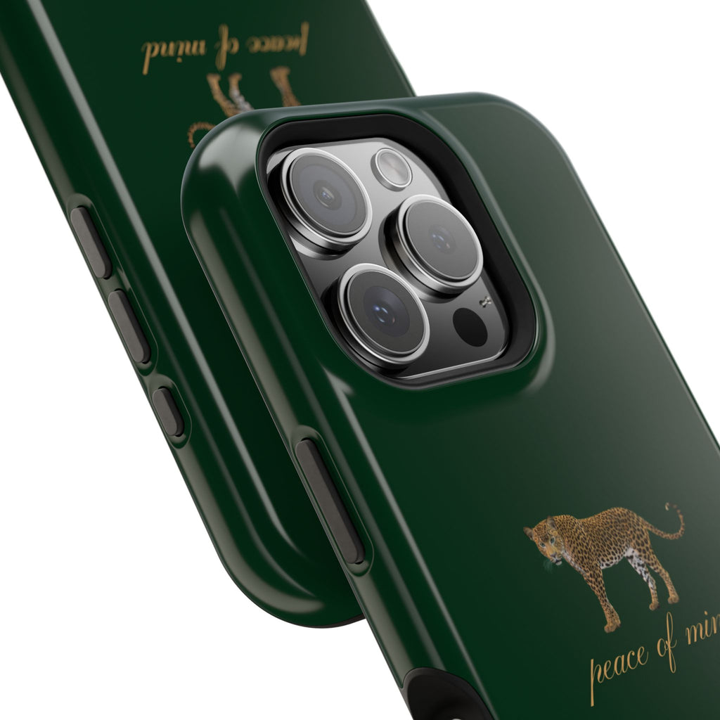 Emerald Green 'Peace of Mind' Panther Phone Case