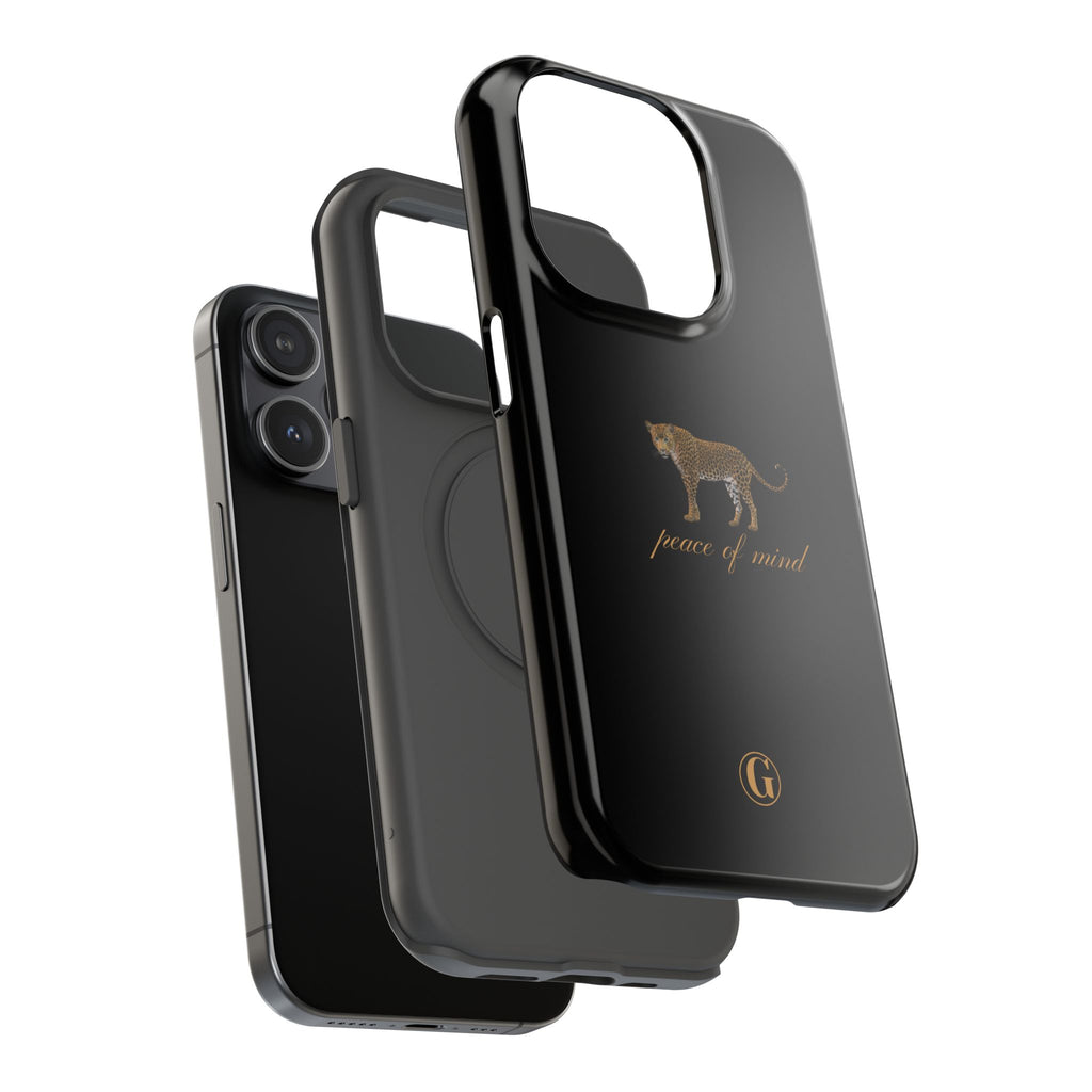 Black 'Peace of Mind' Panther Phone Case