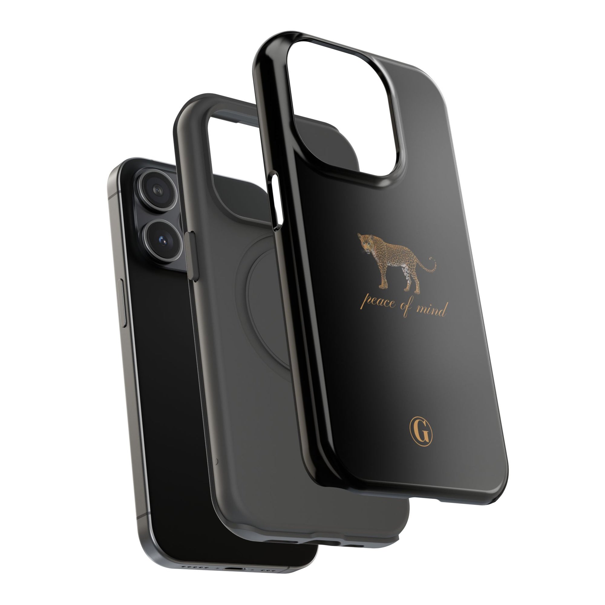 Black 'Peace of Mind' Panther Phone Case