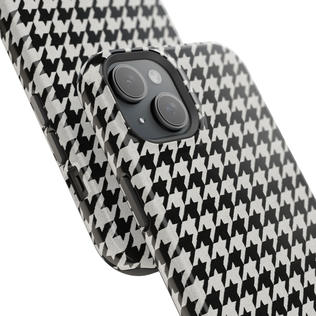 Houndstooth Print Phone Case