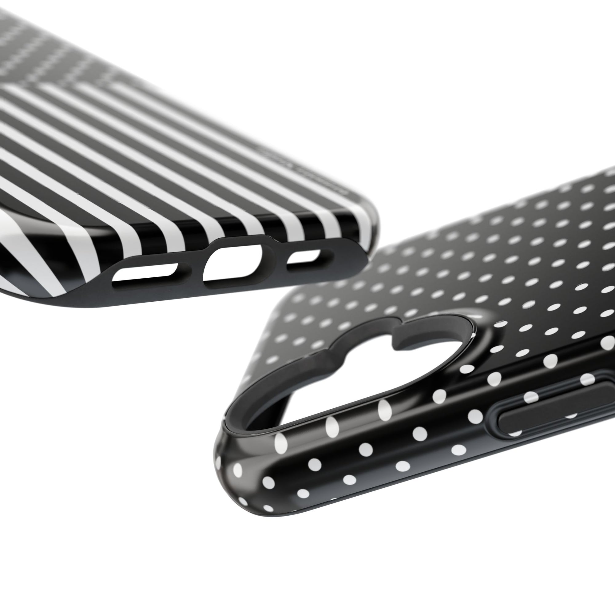 B&W Polka Dots x Stripes Phone Case