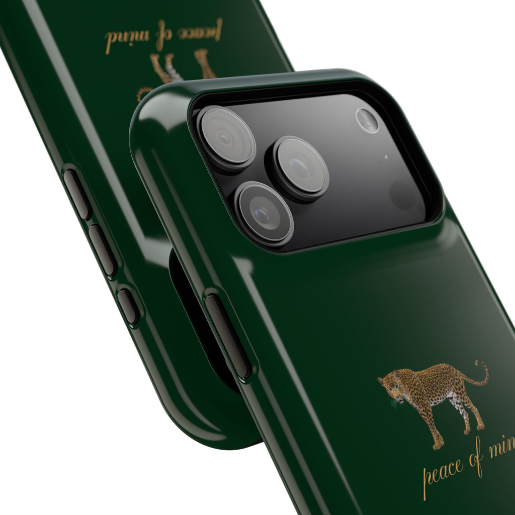 Emerald Green 'Peace of Mind' Panther Phone Case