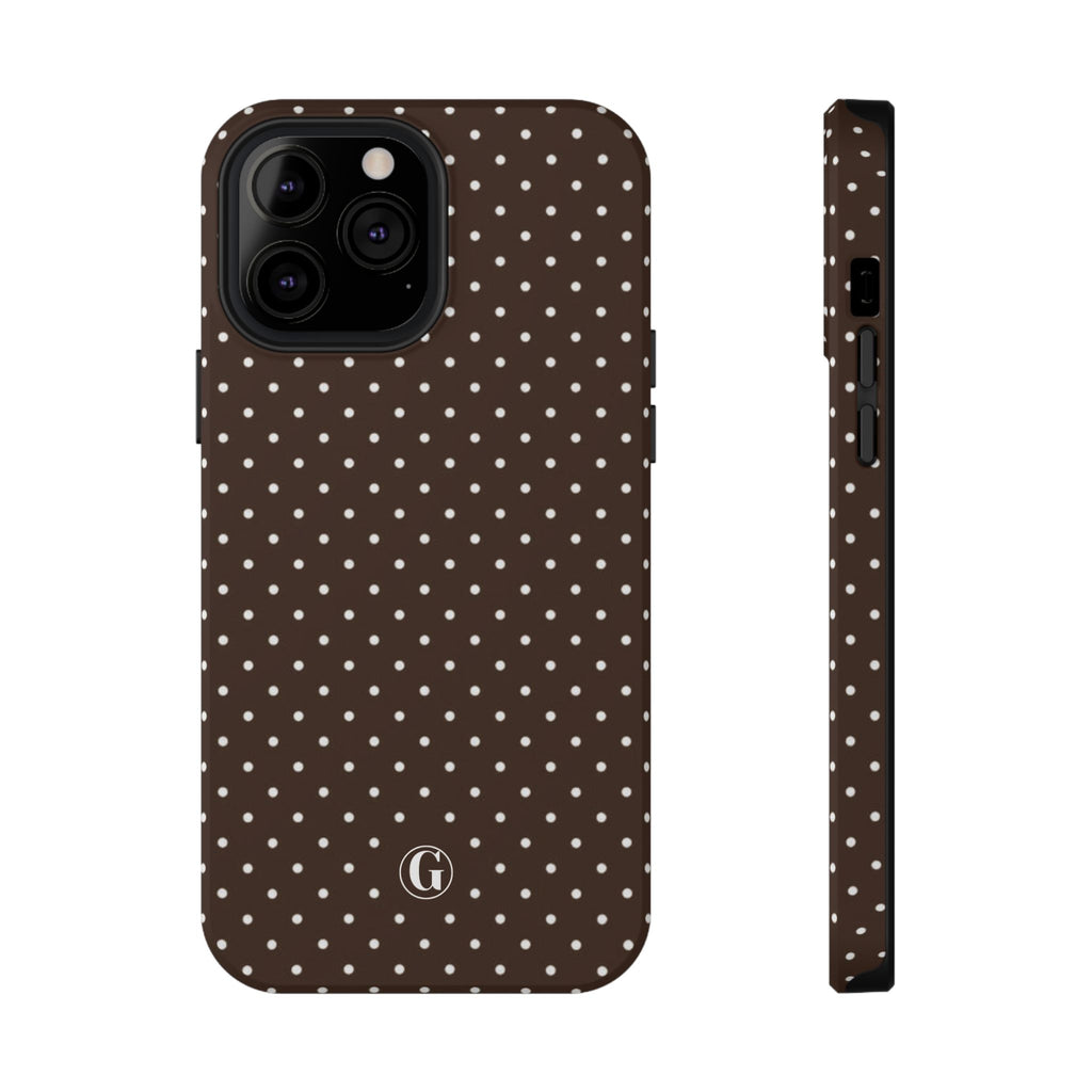 Brown Polka Dots Phone Case