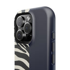 Zebra Print x Navy Blue Phone Case