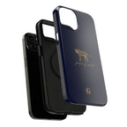 Navy Blue 'Peace of Mind' Panther Phone Case