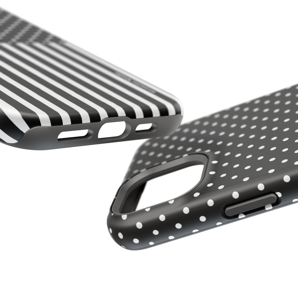 B&W Polka Dots x Stripes Phone Case