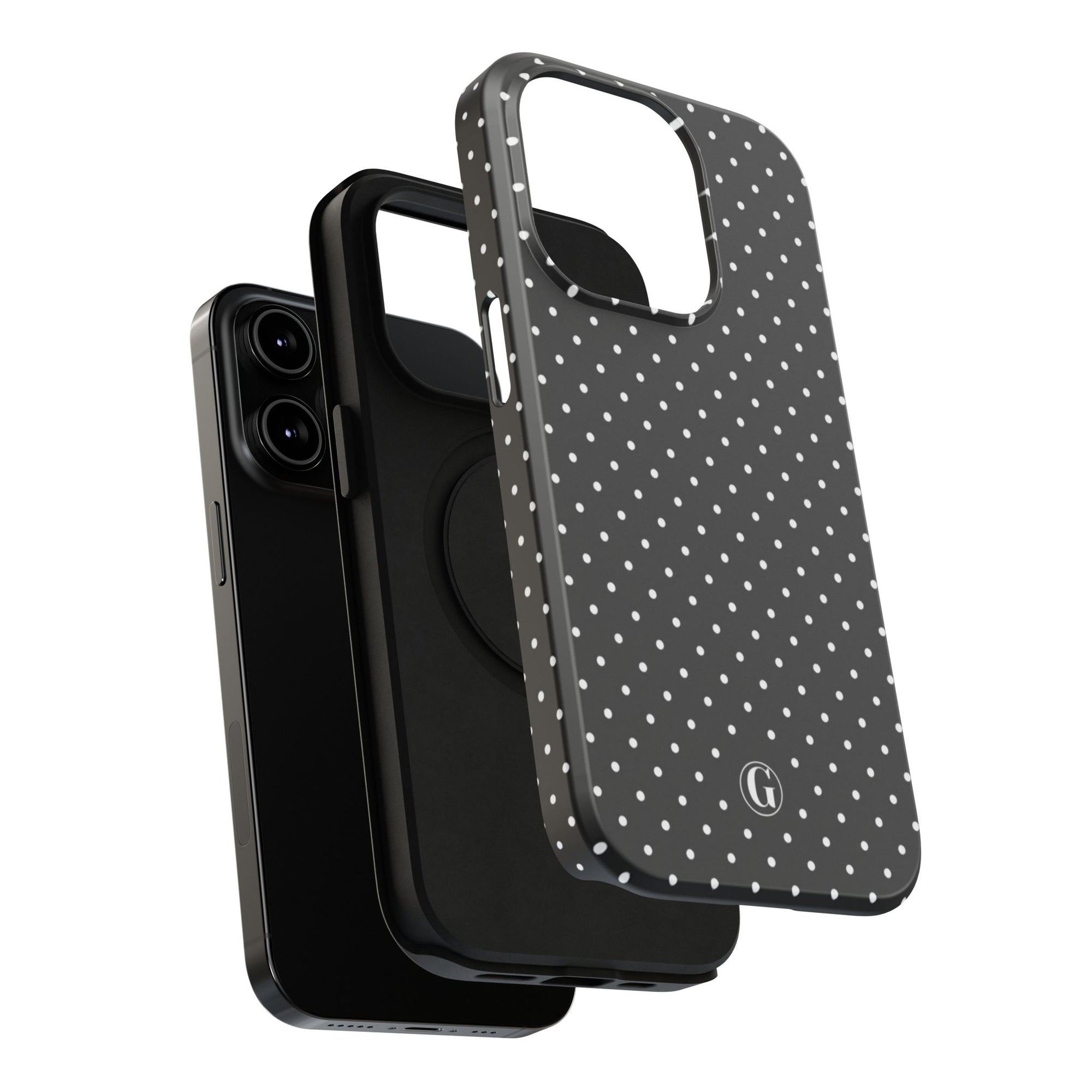 Black Polka Dots Phone Case