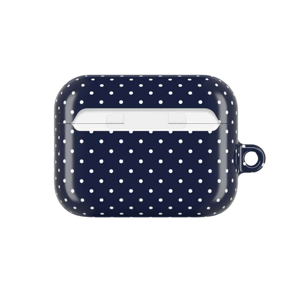 Navy Blue Polka Dot AirPod Case