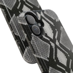 Grey Snakeskin Print Phone Case
