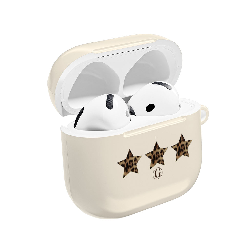 Leopard Print Stars AirPod Case