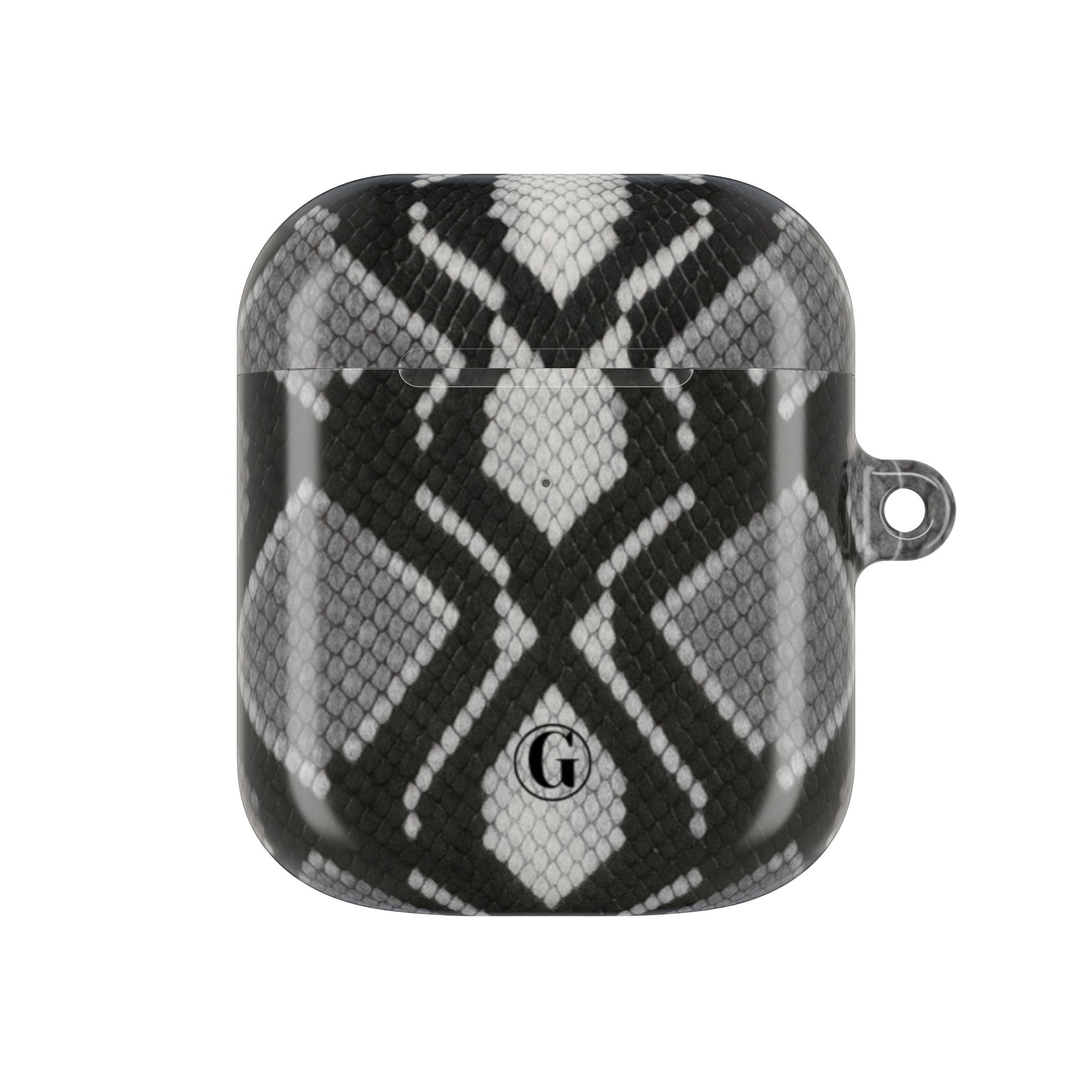 Gray Snakeskin Print AirPod Case