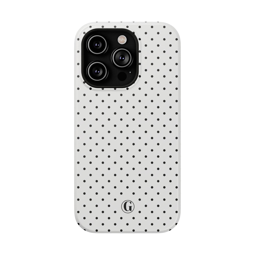 White Polka Dots Phone Case