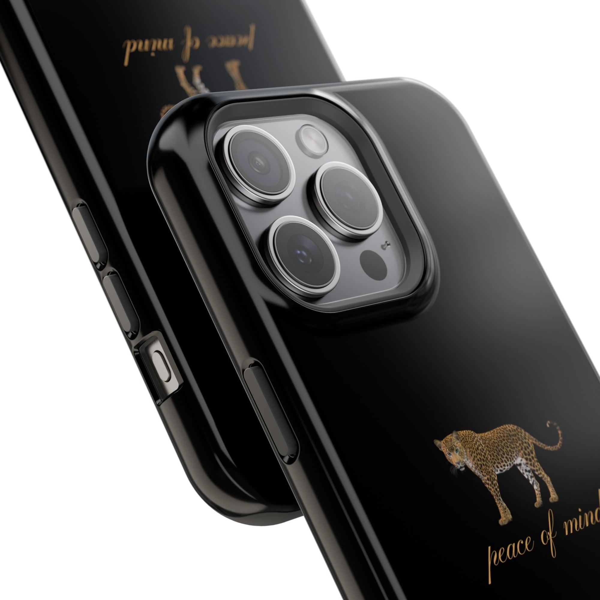 Black 'Peace of Mind' Panther Phone Case
