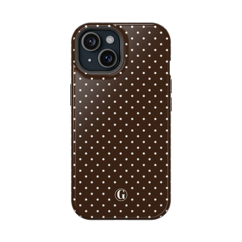 Brown Polka Dots Phone Case