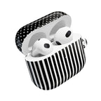 B&W Polka Dots x Stripes AirPod Case