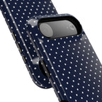 Navy Blue Polka Dots Phone Case