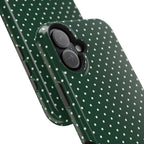 Emerald Green Polka Dots Phone Case
