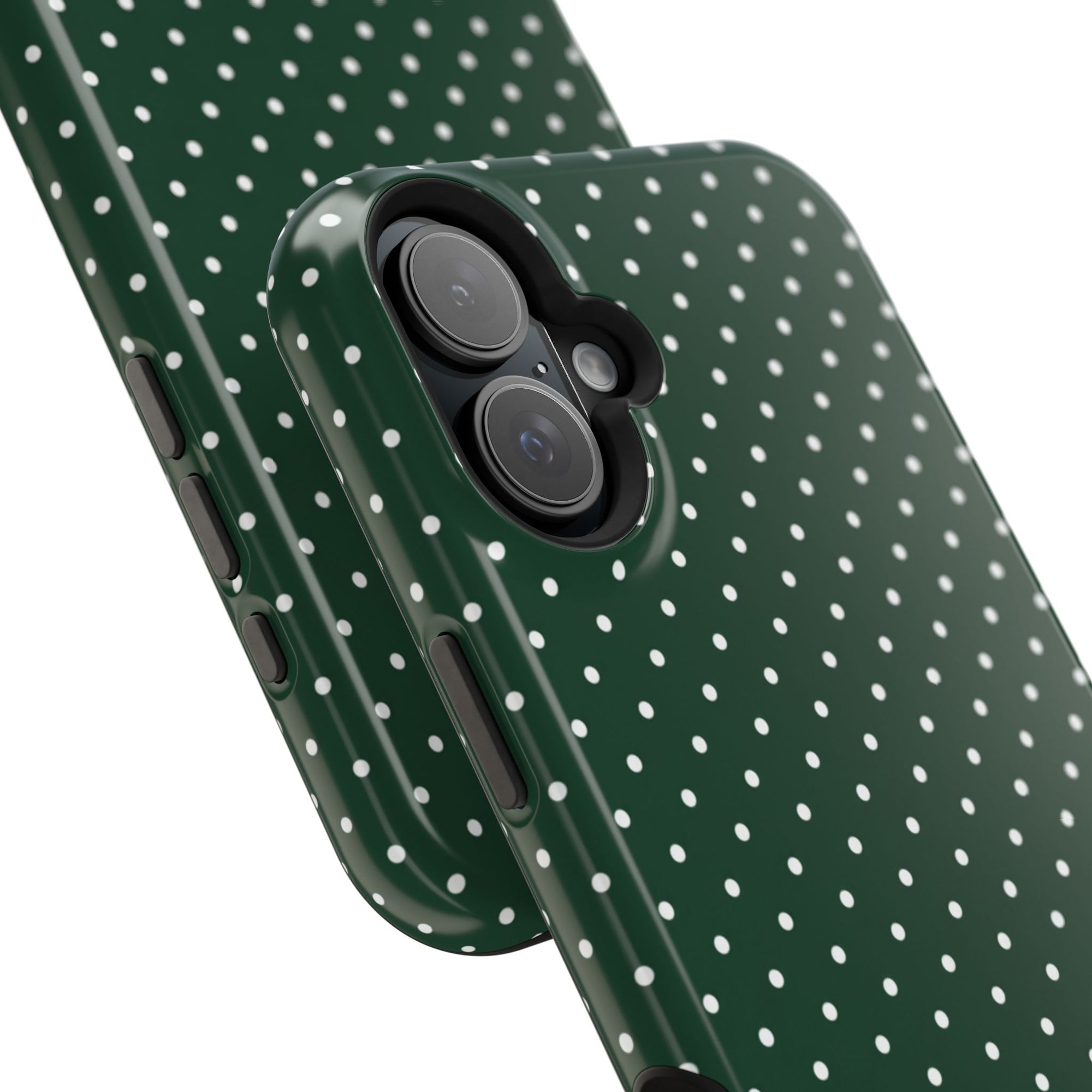 Emerald Green Polka Dots Phone Case
