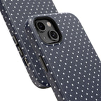 Navy Blue Polka Dots Phone Case