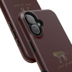 Burgundy 'Peace of Mind' Panther Phone Case