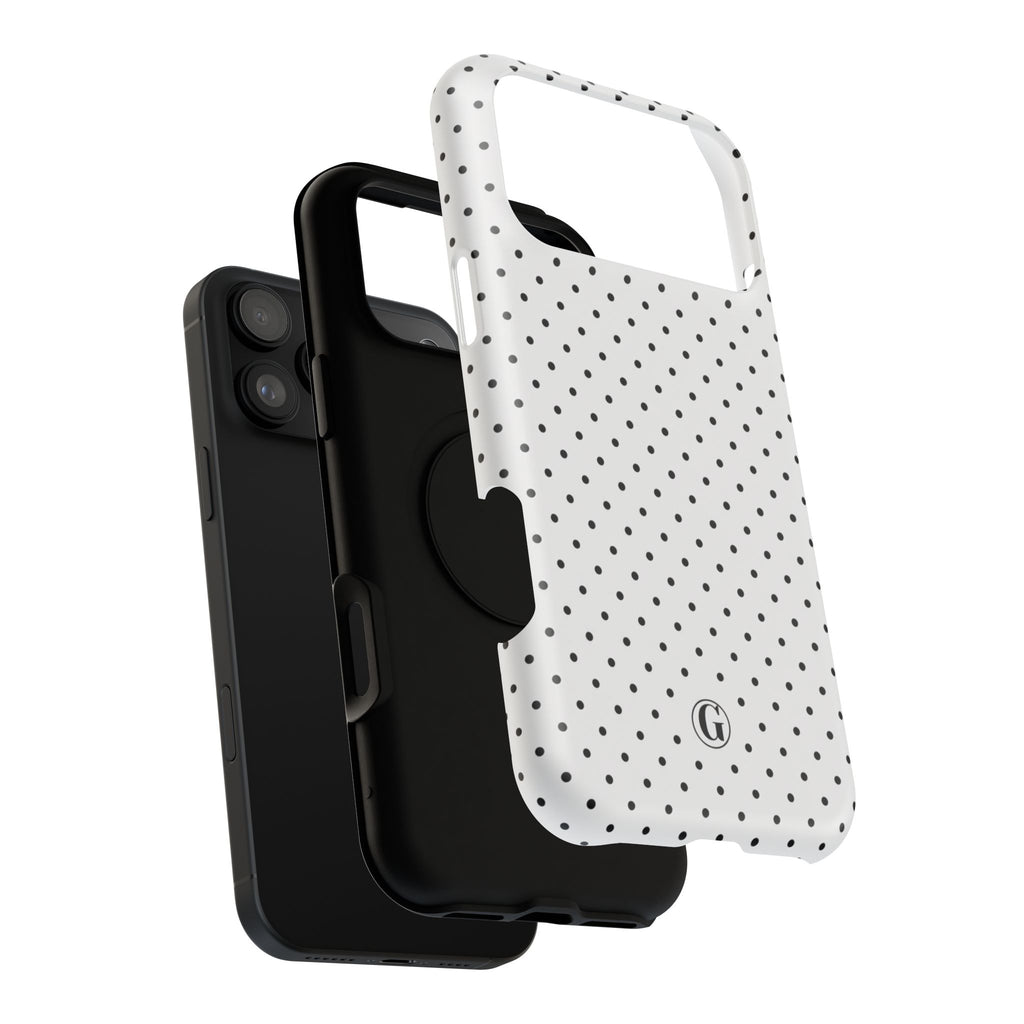 White Polka Dots Phone Case