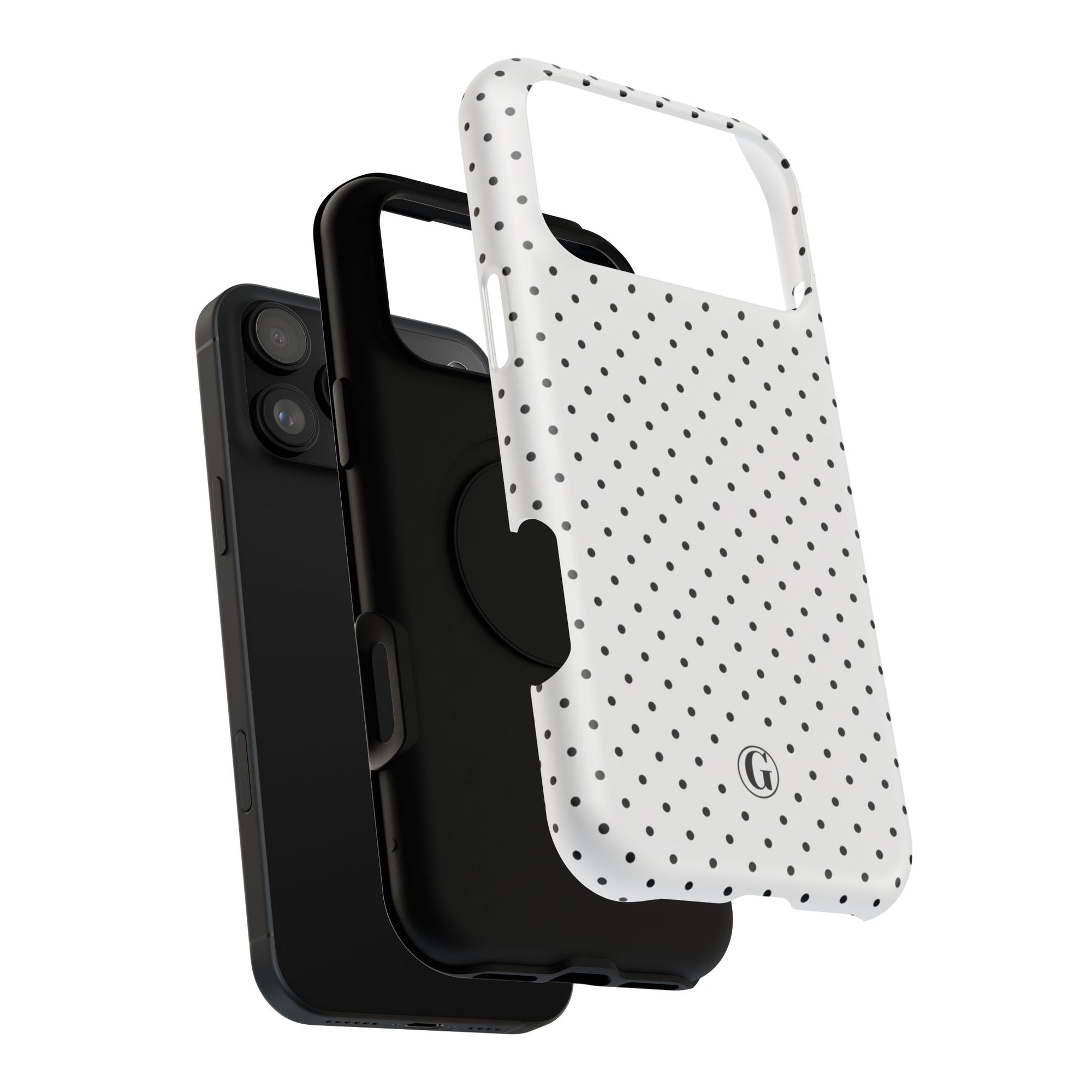 White Polka Dots Phone Case