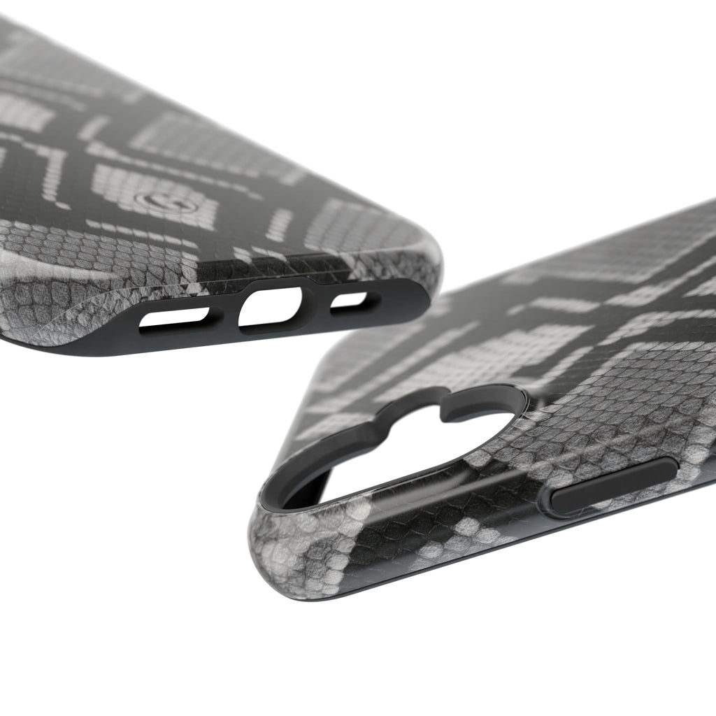 Grey Snakeskin Print Phone Case