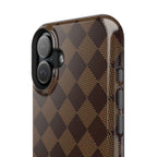 Brown Checkmate Phone Case