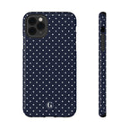 Navy Blue Polka Dots Phone Case