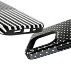 B&W Polka Dots x Stripes Phone Case