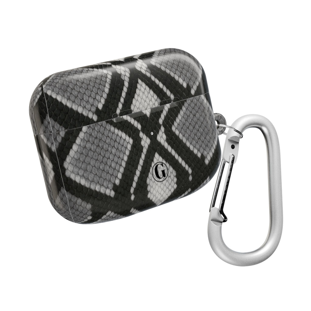 Gray Snakeskin Print AirPod Case