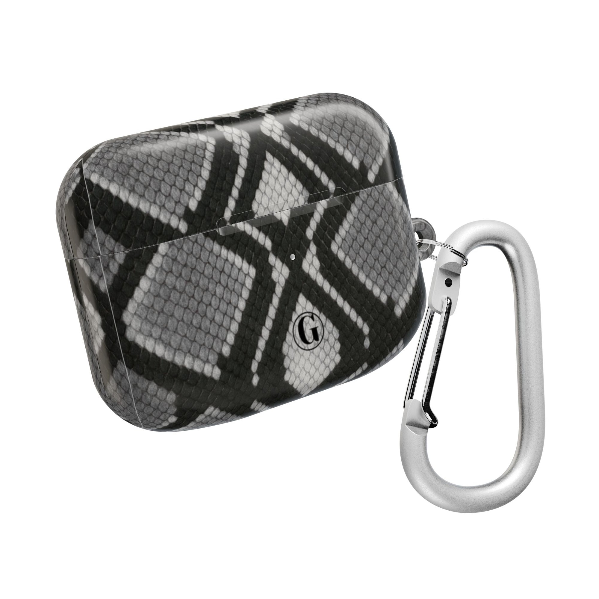 Gray Snakeskin Print AirPod Case