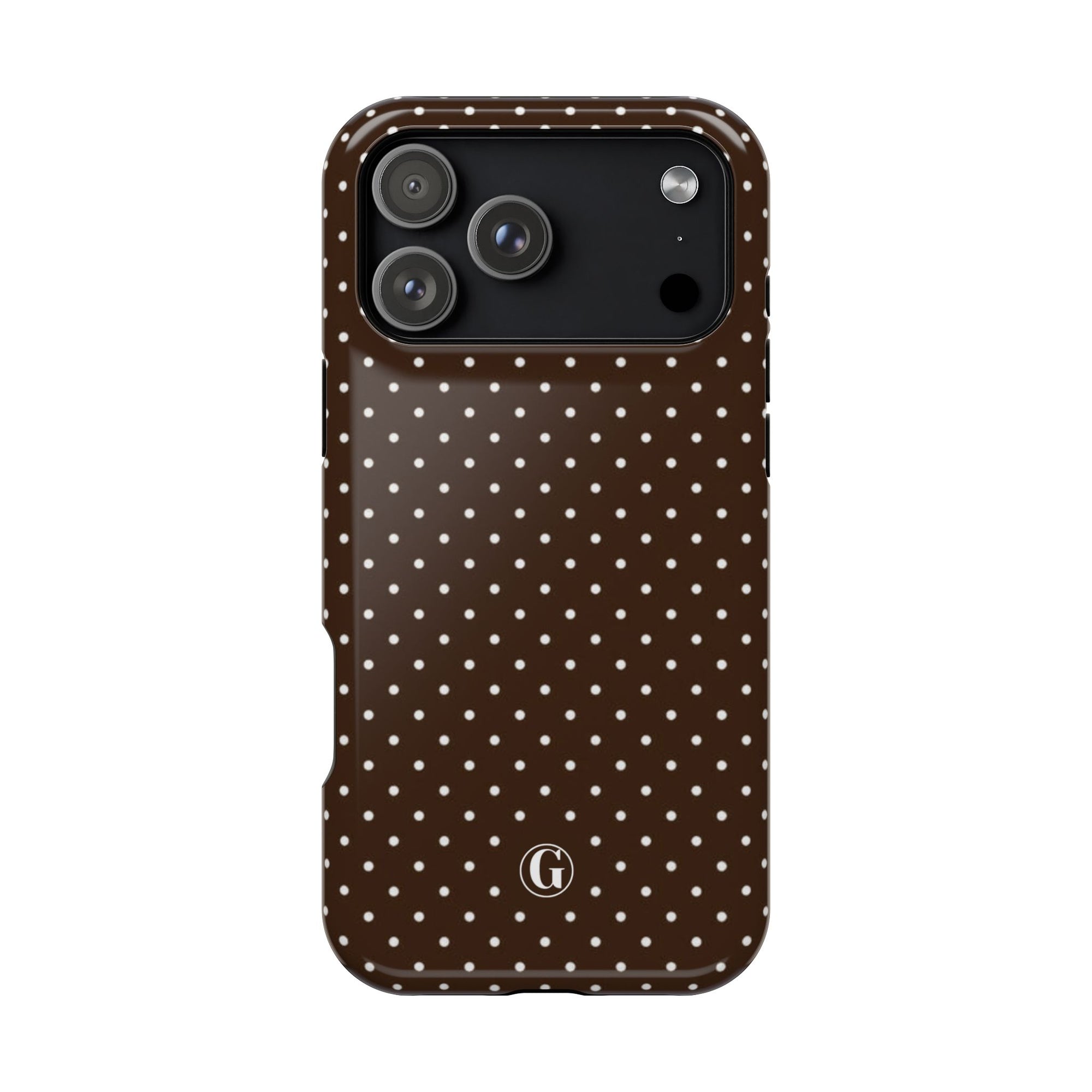 Brown Polka Dots Phone Case