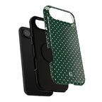 Emerald Green Polka Dots Phone Case