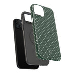 Emerald Green Polka Dots Phone Case