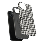 Houndstooth Print Phone Case