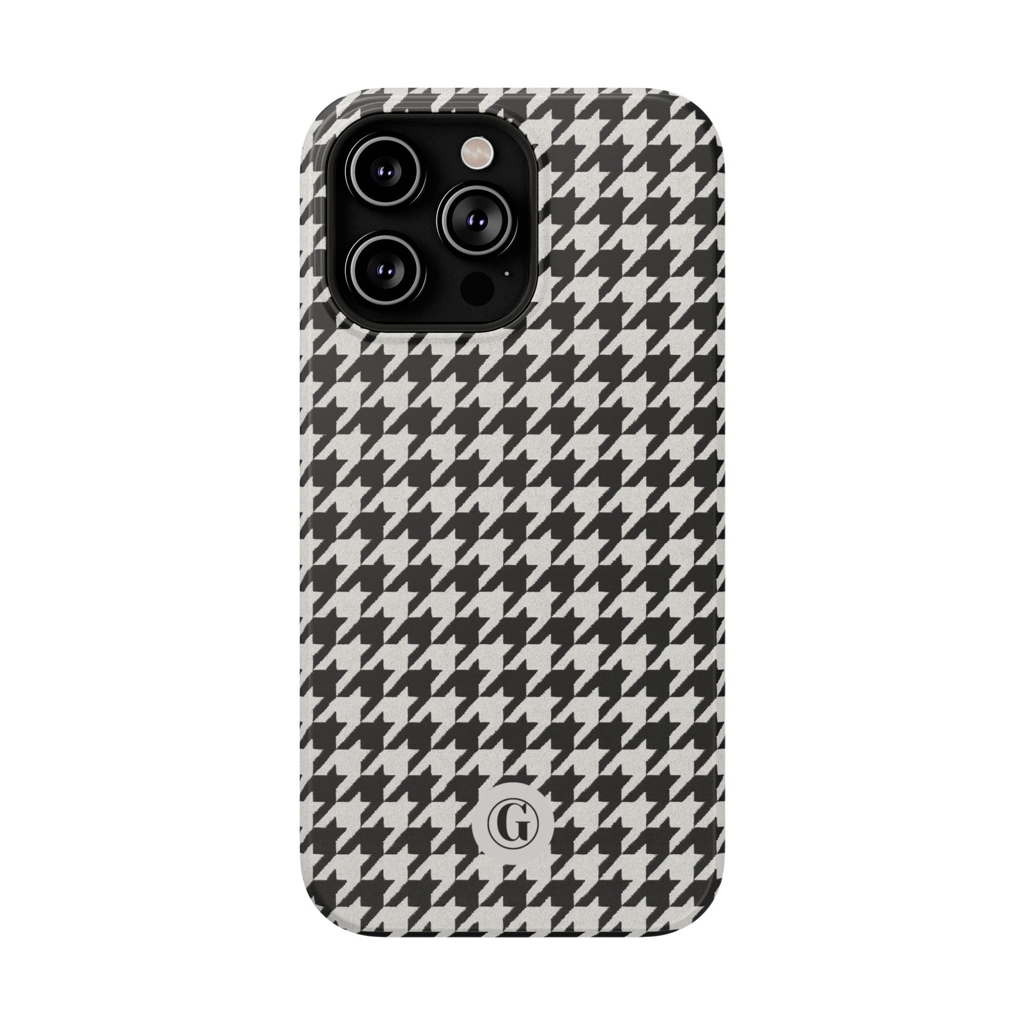 Houndstooth Print Phone Case