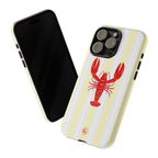 Yellow Stripes & Crawfish Phone Case